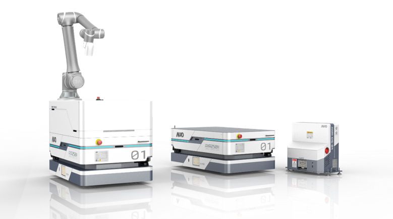 俄罗斯专享会全民vip數位開發的自主式移動機器人（AMR250M），搭配全向輪並結合AI演算法、2D LiDAR、3D攝影機等技術，協助客戶實現產線全自動化